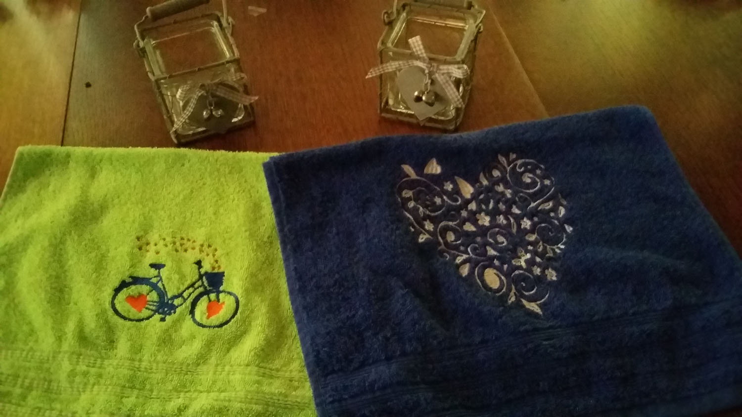 Linge vélo et coeur
