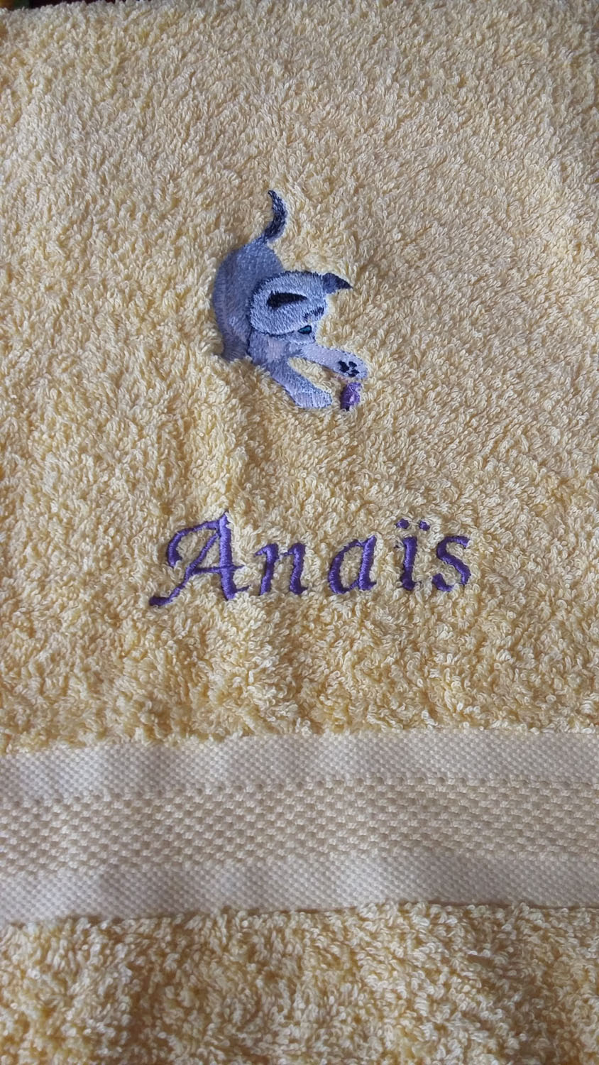 Linge chat Anaïs